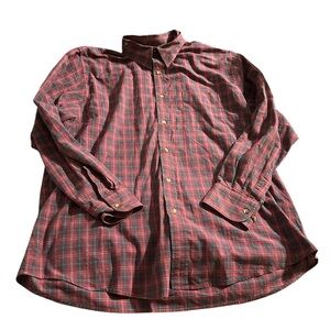 Men's Red Plaid Shirt